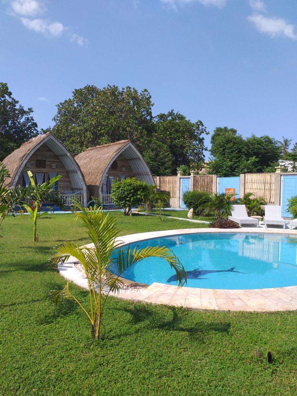 Casa Azzurra Panzió Gili Air Kültér fotó